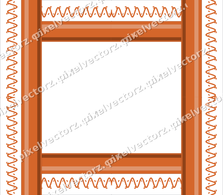 Decorative picture frame border in dark blue with ivy scroll