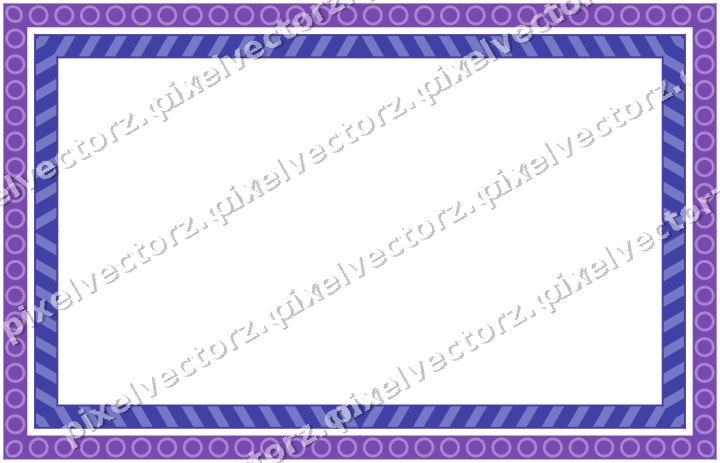 Decorative picture frame border in purple and blue with ring chain