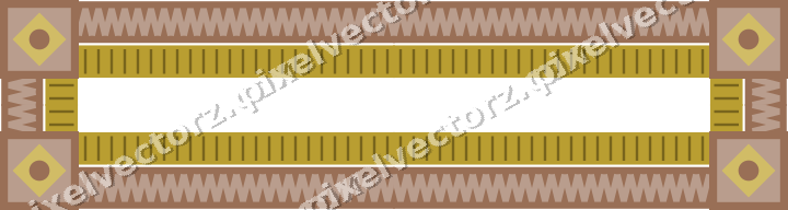 Decorative picture frame border in amber and pale orange with zigzag