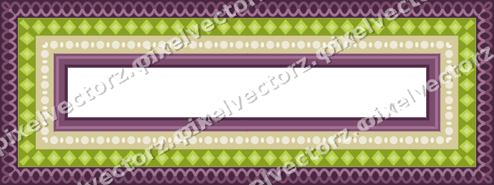 Decorative picture frame border in dark magenta with bead and reel