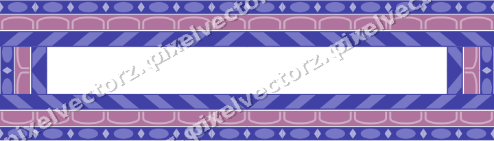 Decorative picture frame border in purple and blue with egg and dart