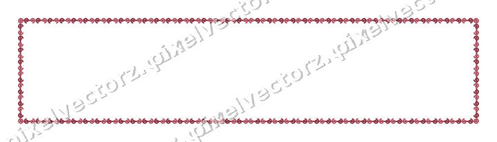 Decorative picture frame border in dark pink with spiral scroll