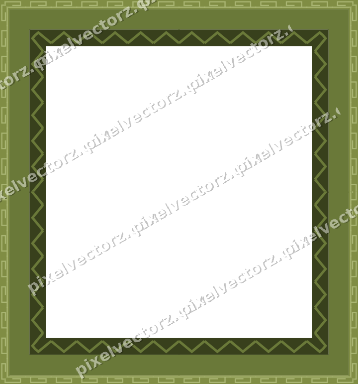 Decorative picture frame border in lime and pink with greek key