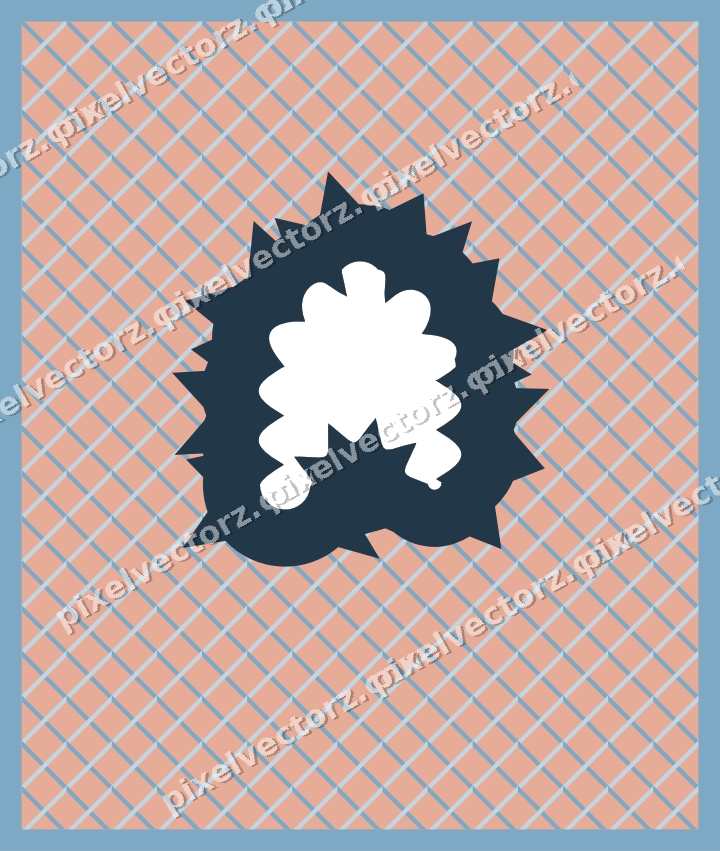 Decorative patterned mat frame in orange with diagonal lattice