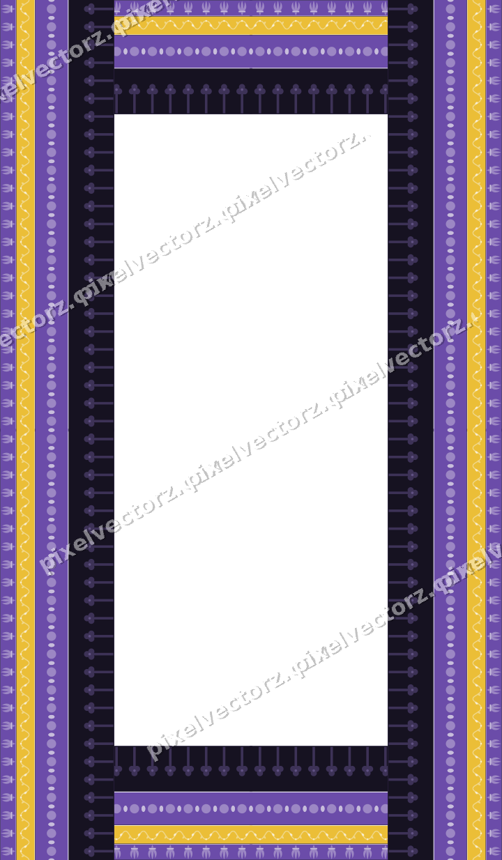 Decorative picture frame border in amber with scrolling vine