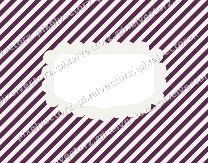Decorative patterned mat frame in dark magenta with vertical stripes