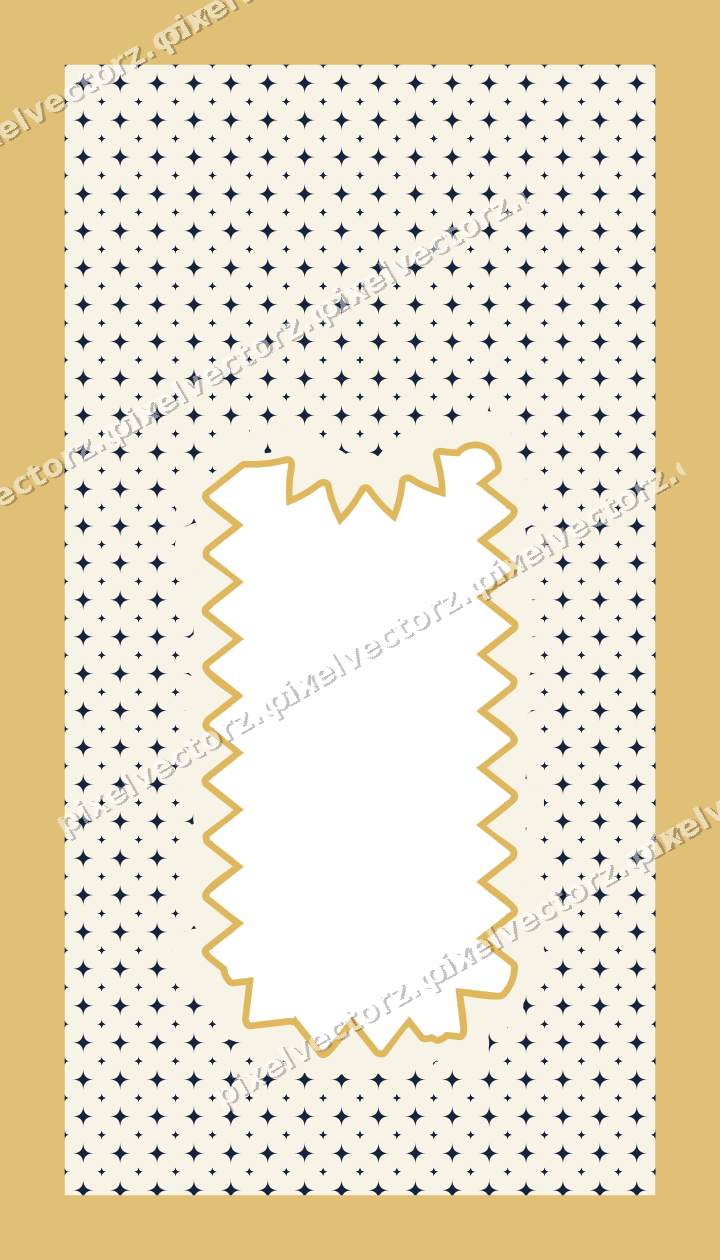 Decorative patterned mat frame in dark blue with sparkle pattern