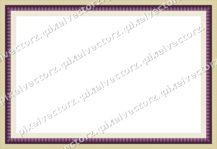Decorative picture frame border in dark magenta with arabesque
