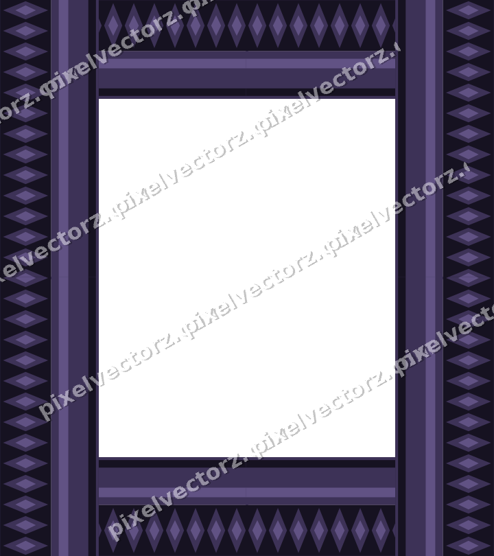 Decorative picture frame border in amber and purple with diamond band