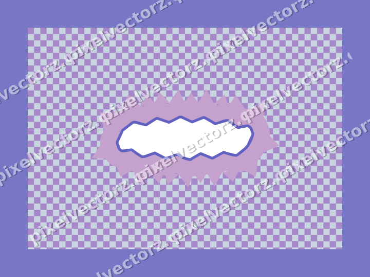 Decorative patterned mat frame in purple and blue with checkerboard