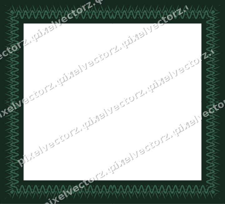 Decorative picture frame border in dark green with grape vine