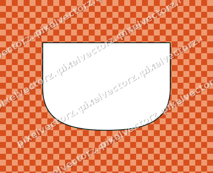Decorative patterned mat frame in orange and teal with checkerboard