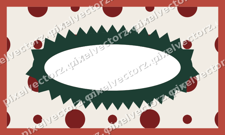 Decorative patterned mat frame in dark red with polka dots