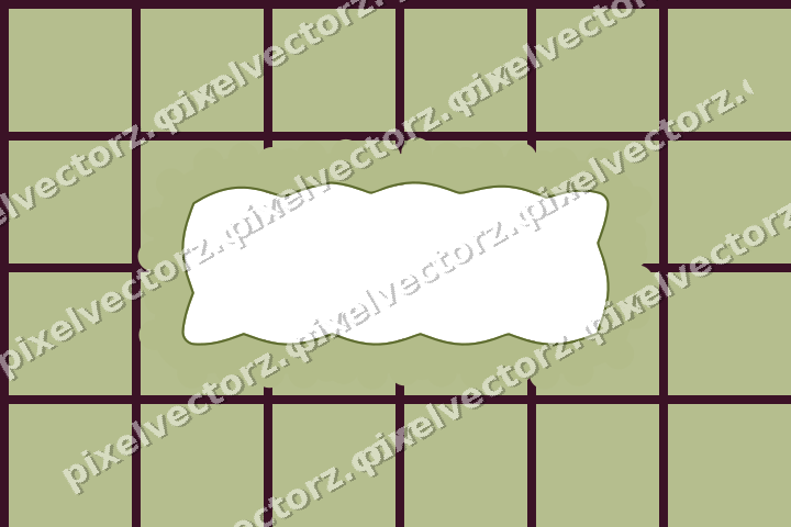 Decorative patterned mat frame in lime and pink with grid check