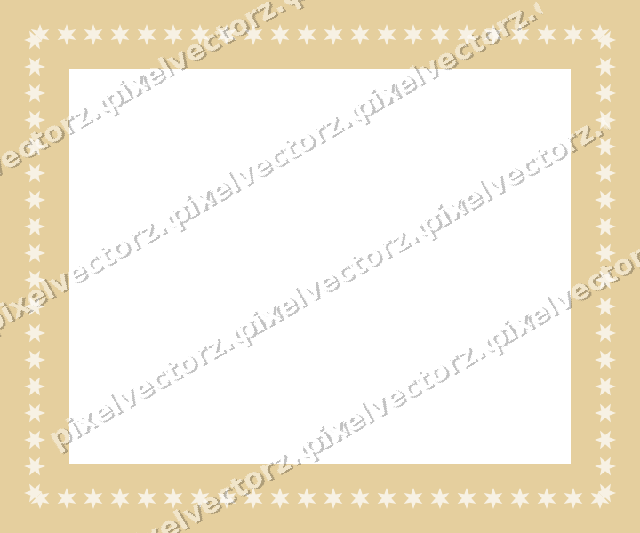 Decorative picture frame border in dark pink and red with star band