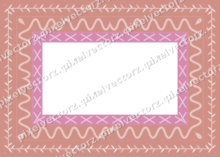 Decorative picture frame border in pale pink with laurel moulding