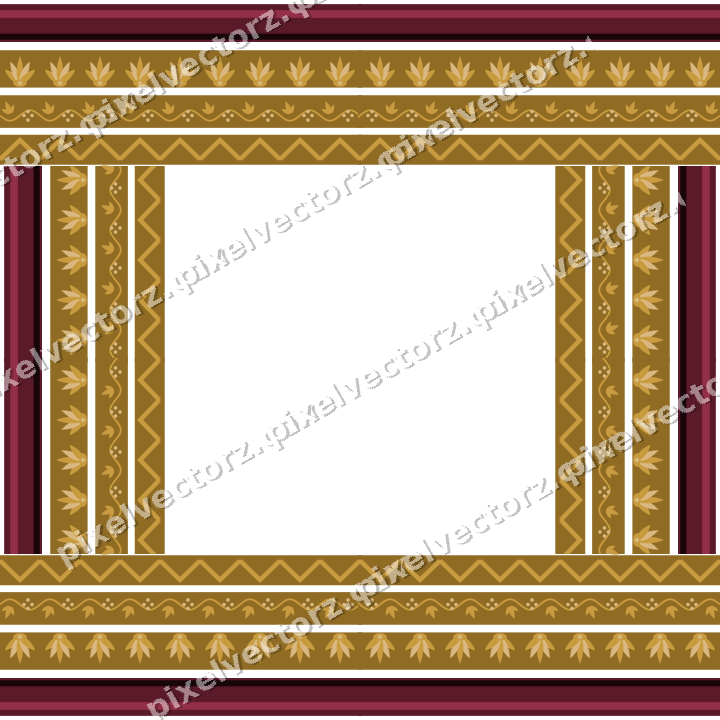 Decorative picture frame border in dark pink and amber with grape vine
