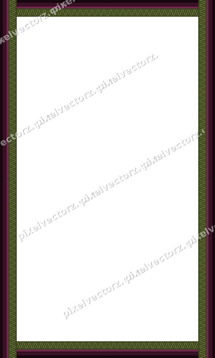Decorative picture frame border in lime and pink with guilloche band