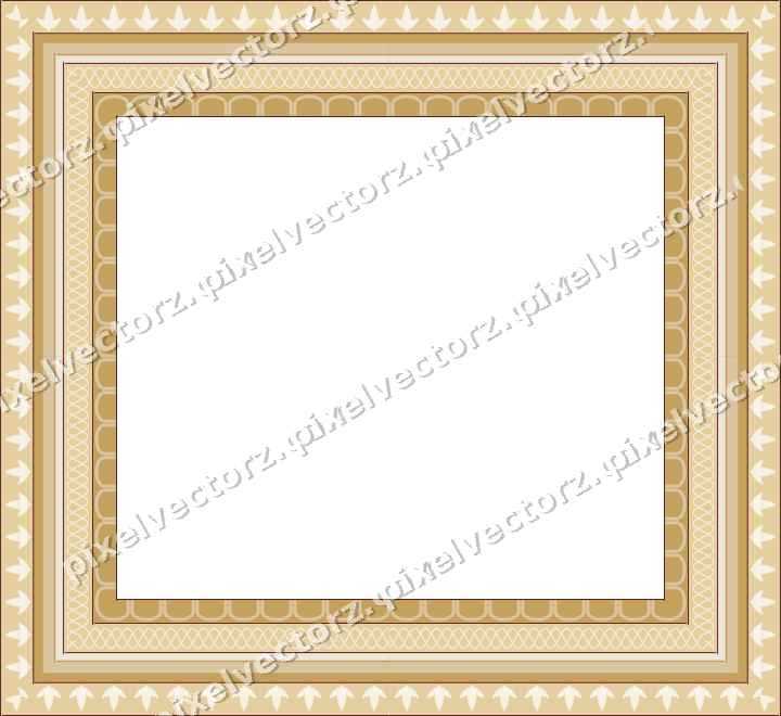 Decorative picture frame border in dark pink with acanthus leaf