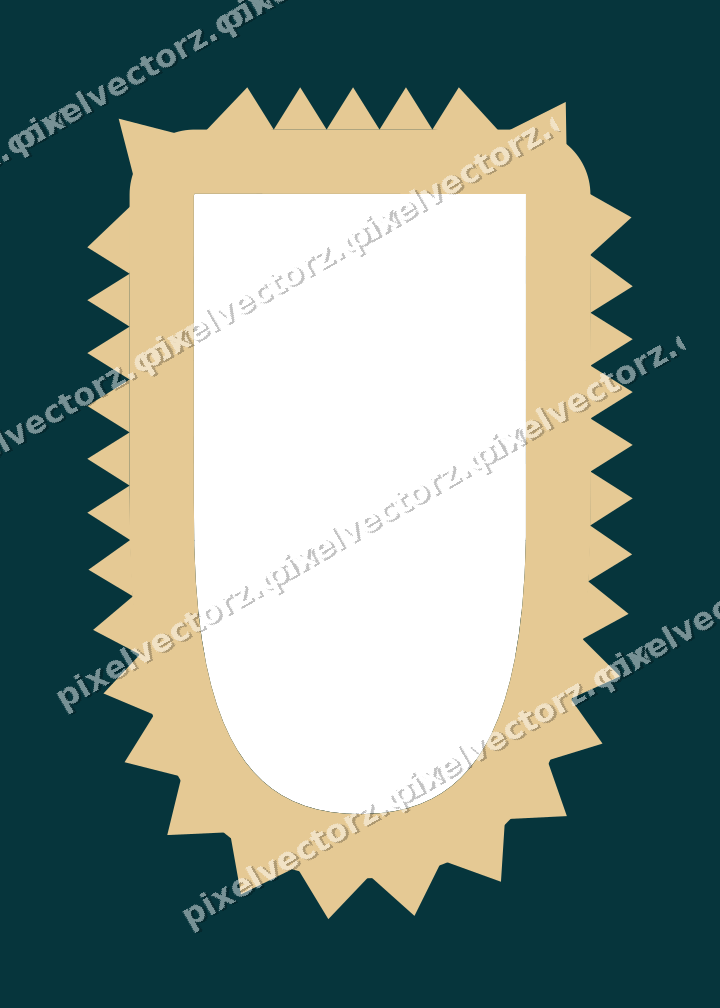 Decorative patterned mat frame in amber with harlequin diamonds