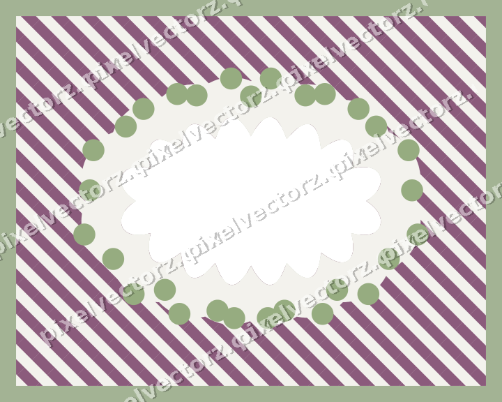 Decorative patterned mat frame in dark magenta with horizontal stripes