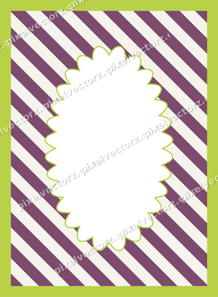 Decorative patterned mat frame in dark magenta with horizontal stripes