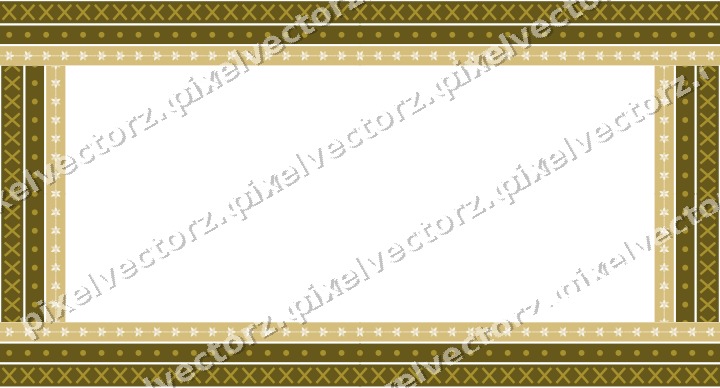Decorative picture frame border in dark pink and red with cross band