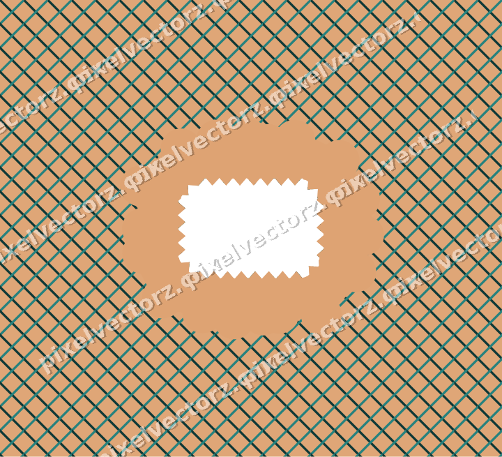 Decorative patterned mat frame in orange with diagonal lattice