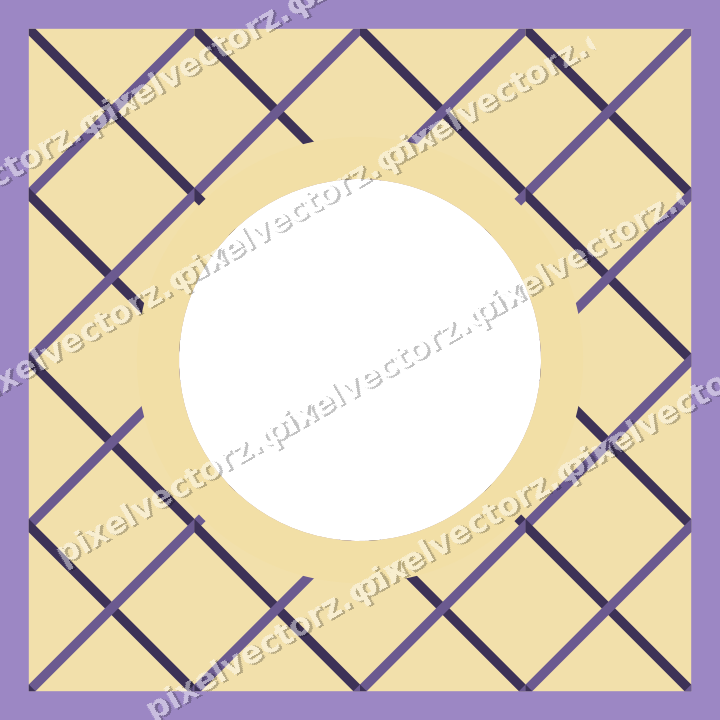 Decorative patterned mat frame in amber with diagonal lattice
