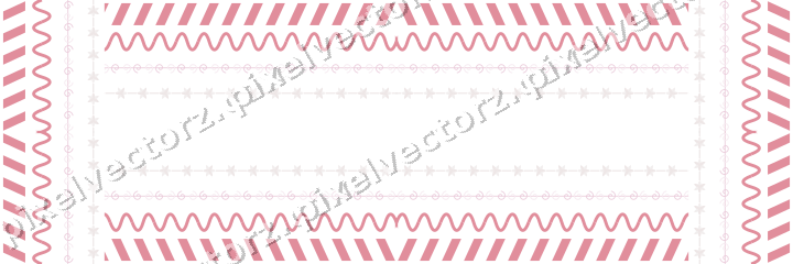 Decorative picture frame border in pale pink with diagonal band