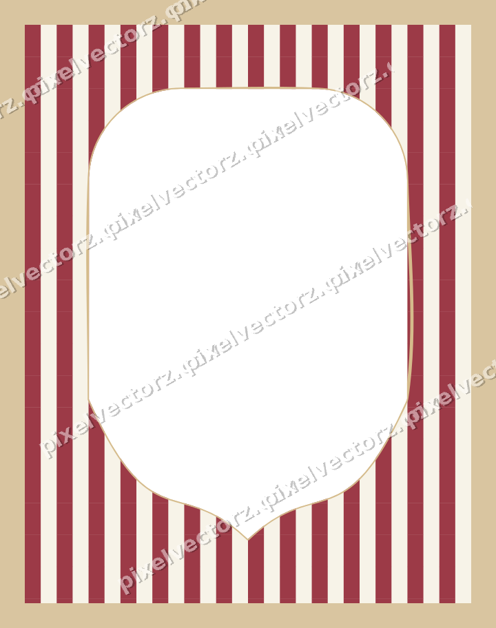 Decorative patterned mat frame in dark pink with vertical stripes