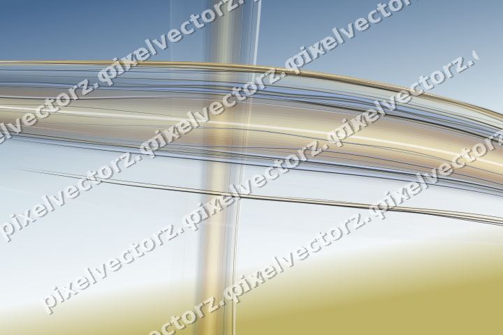 Abstract glass arc in orange and amber