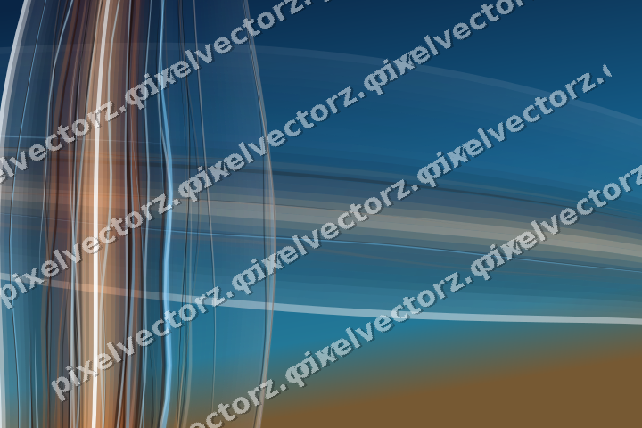 Abstract glass arc in blue and red
