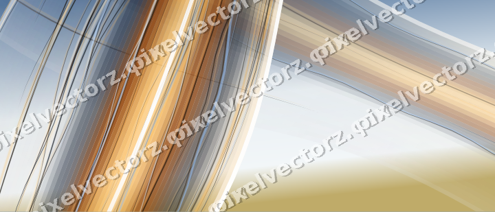 Abstract glass arc in red and orange