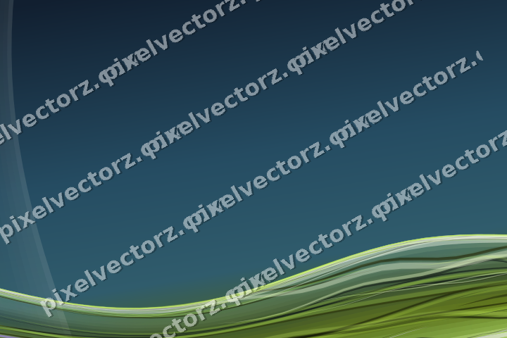 Abstract glass arc in green and lime