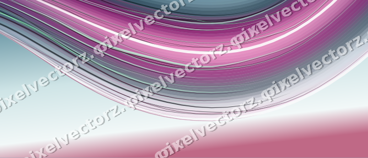 Abstract glass arc in magenta and purple