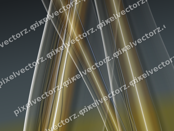 Abstract glass arc in amber and grey
