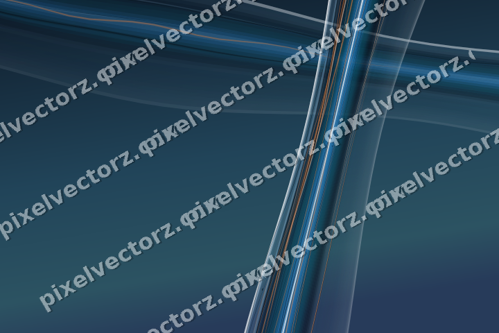Abstract glass arc in teal and pale cyan