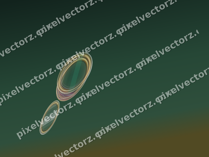 Abstract glass arc in dark magenta and pink