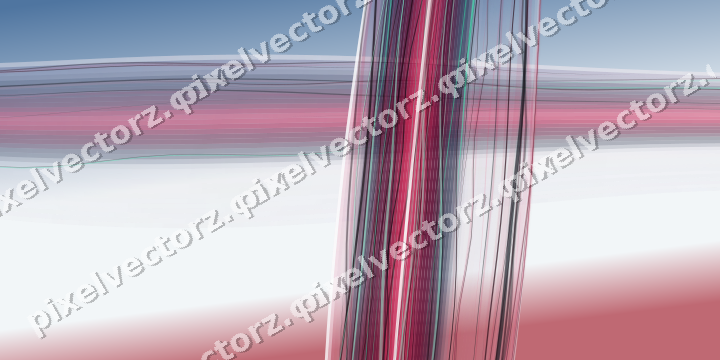 Abstract glass arc in dark lime and dark pink