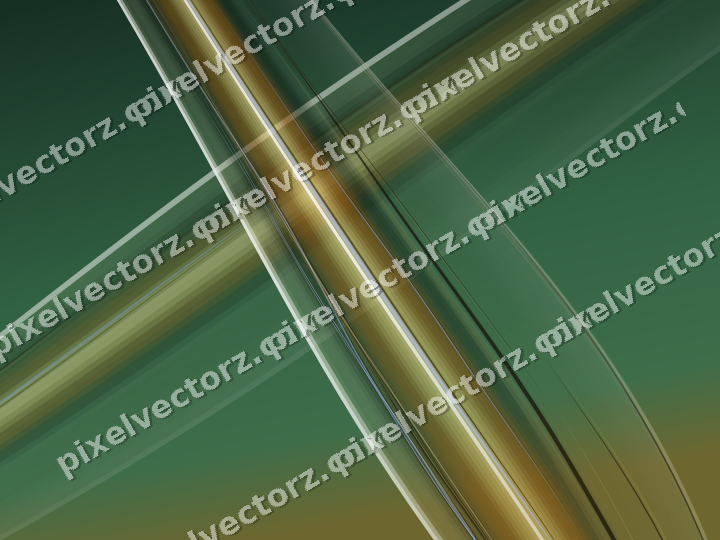 Abstract glass arc in amber and dark green