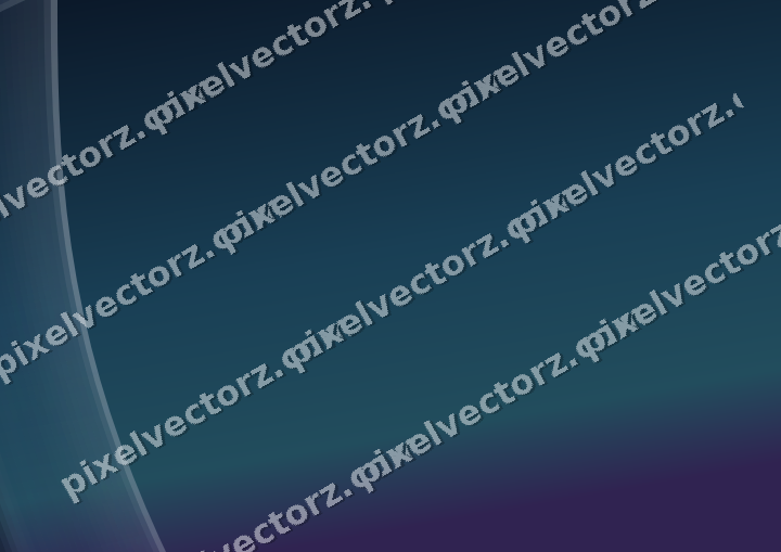 Abstract glass arc in blue and cyan
