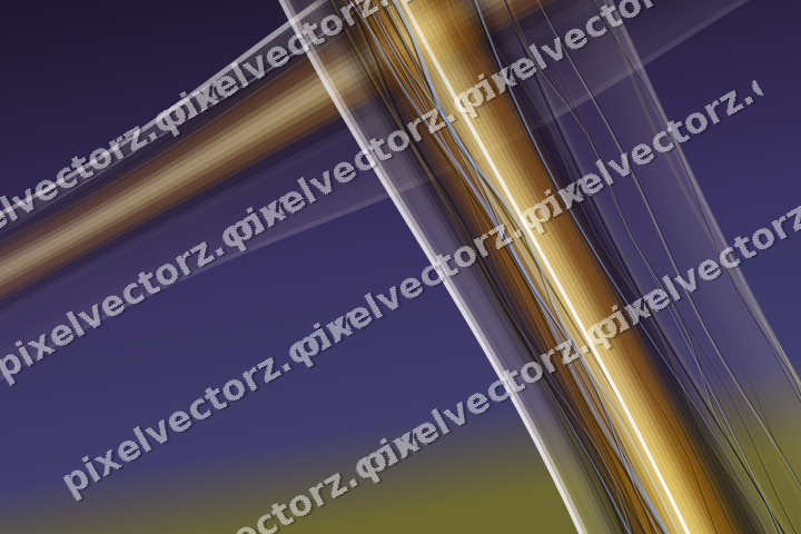 Abstract glass arc in amber and purple