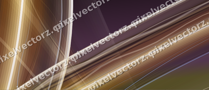 Abstract glass arc in dark magenta and amber
