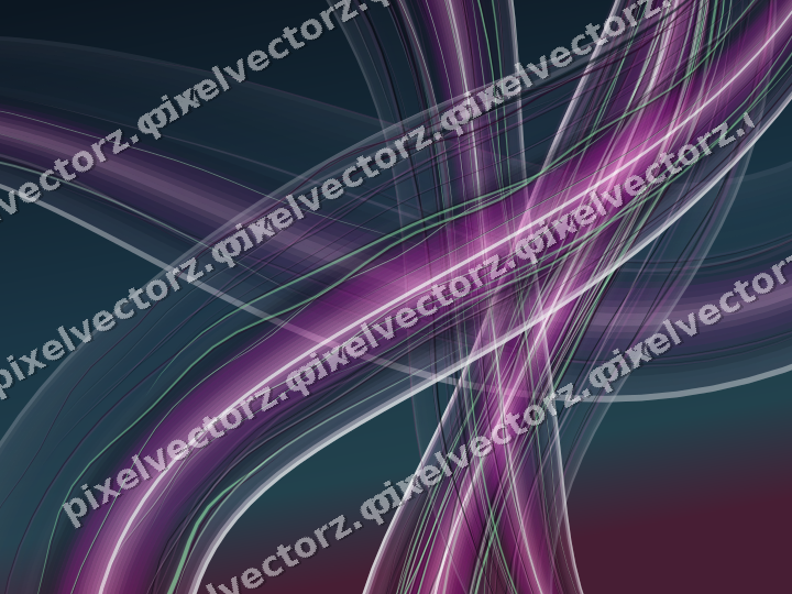 Abstract glass arc in purple and blue