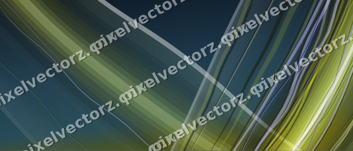 Abstract glass arc in yellow and grey