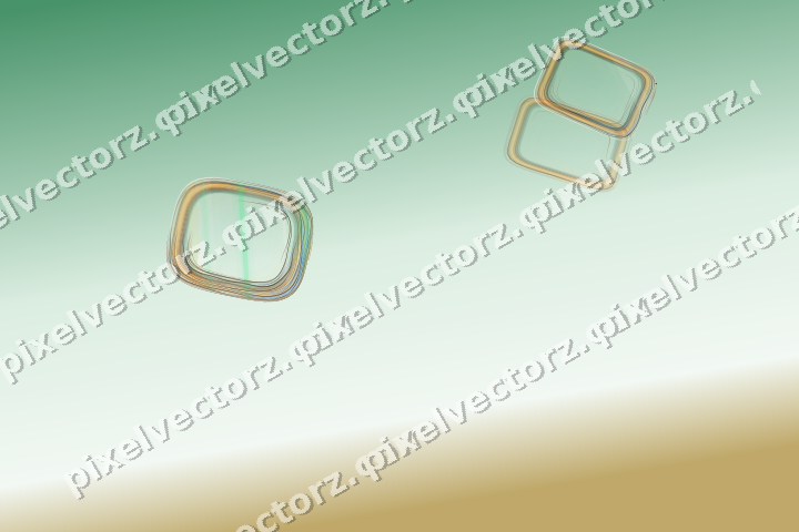 Abstract glass arc in red and orange