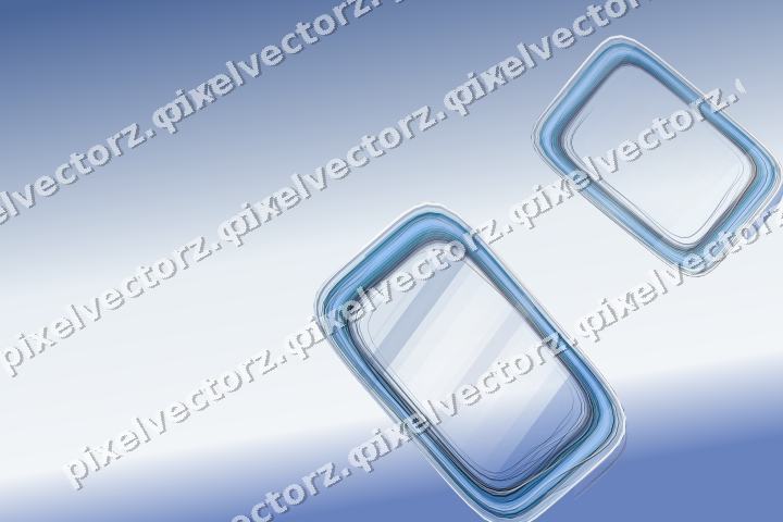 Abstract glass arc in dark blue and white