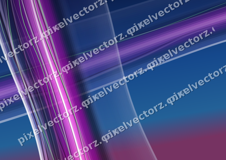 Abstract glass arc in purple and blue