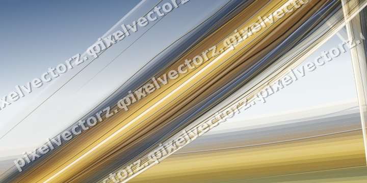 Abstract glass arc in amber and green
